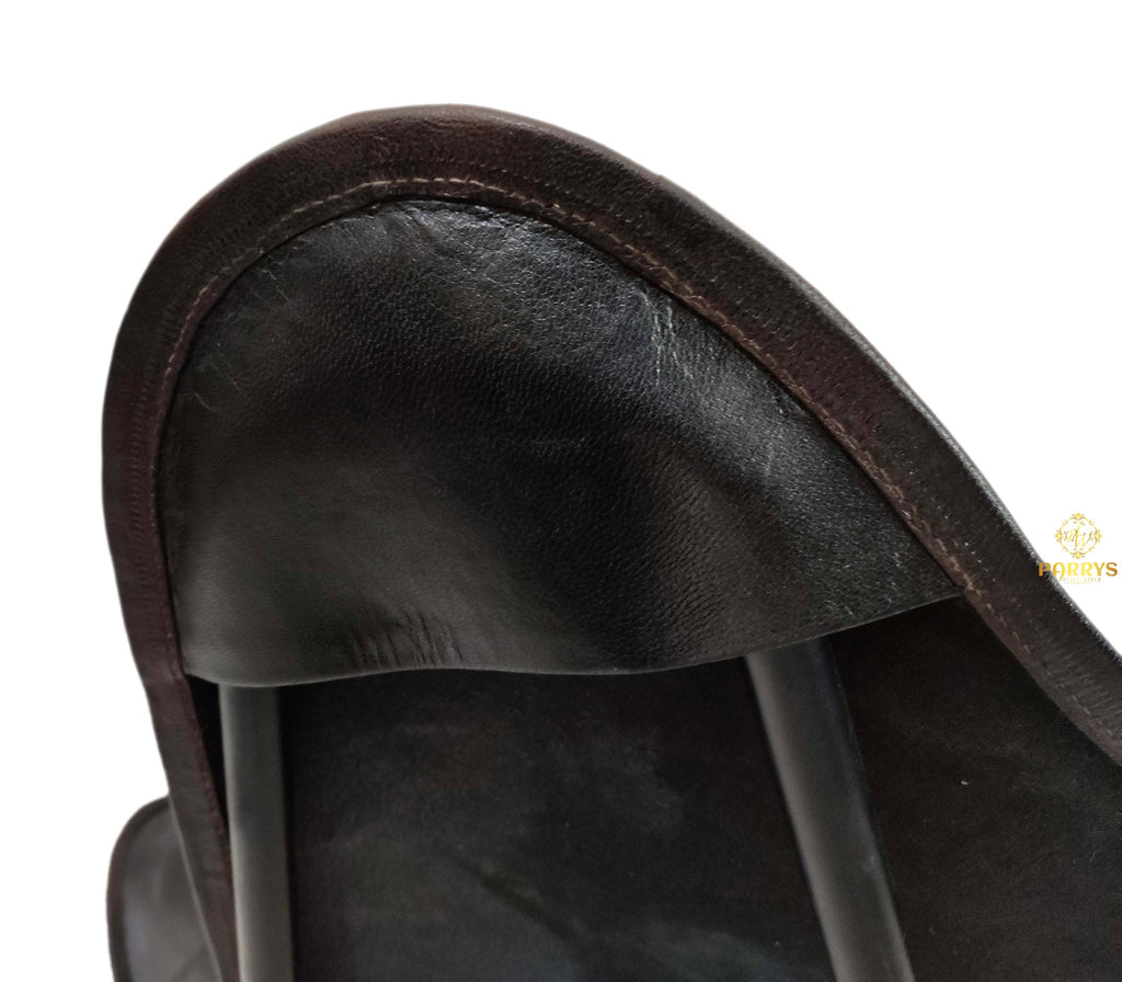 Classic Black Leather Butterfly Chair