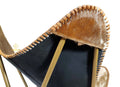 Honey Dust Cowhide Butterfly Chair