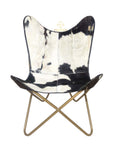 Panda Patch Cowhide Butterfly Chair