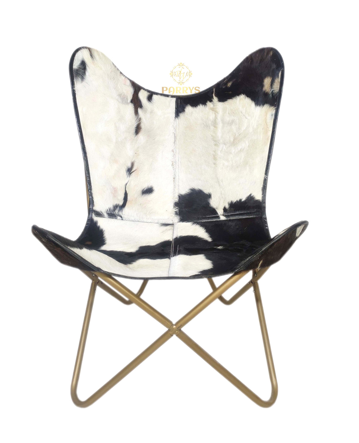 Panda Patch Cowhide Butterfly Chair