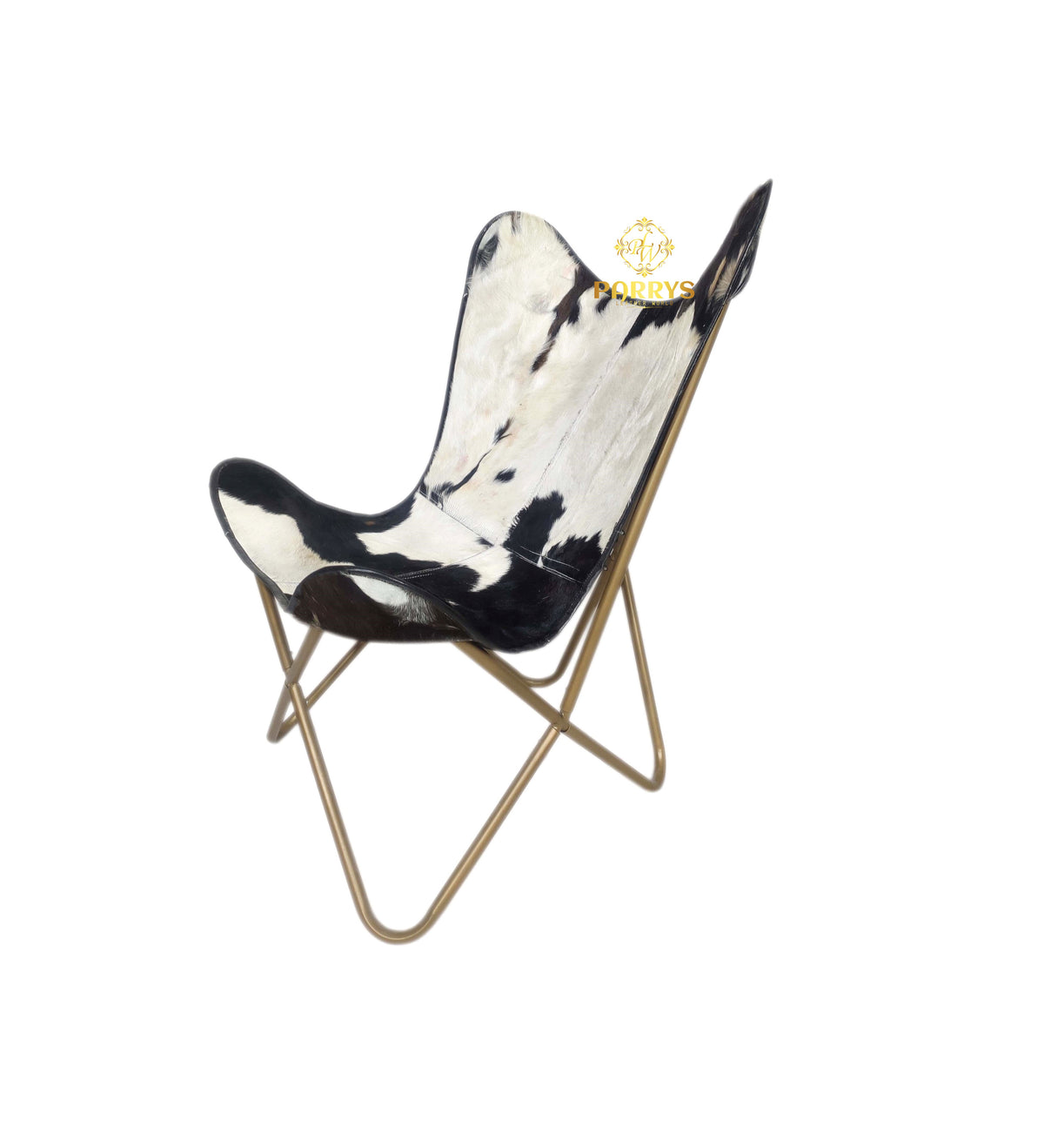 Panda Patch Cowhide Butterfly Chair