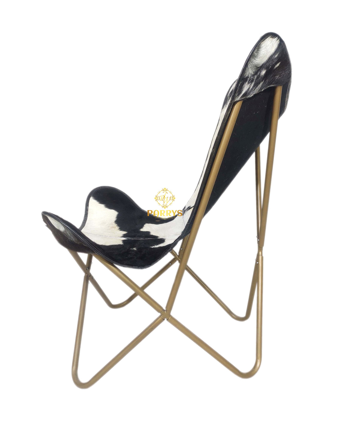 Panda Patch Cowhide Butterfly Chair
